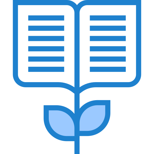 Book srip Blue icon