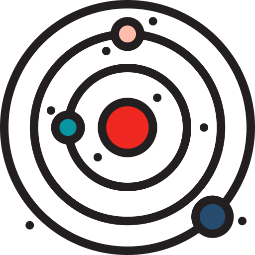 astronomia srip Lineal Color icona