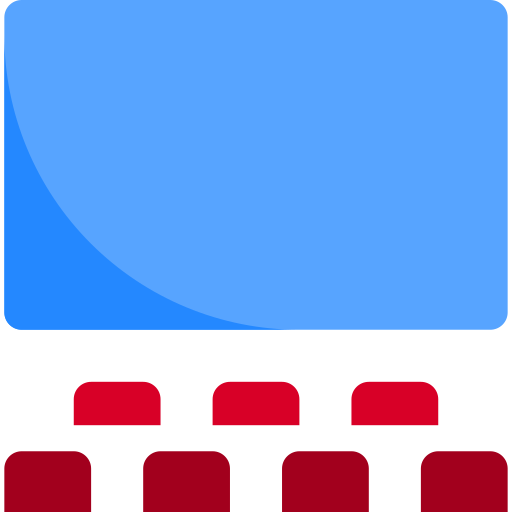 Аудитория srip Flat иконка