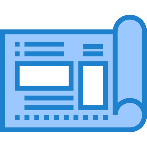 Blueprint srip Blue icon