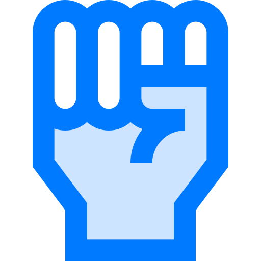 vuist Vitaliy Gorbachev Blue icoon