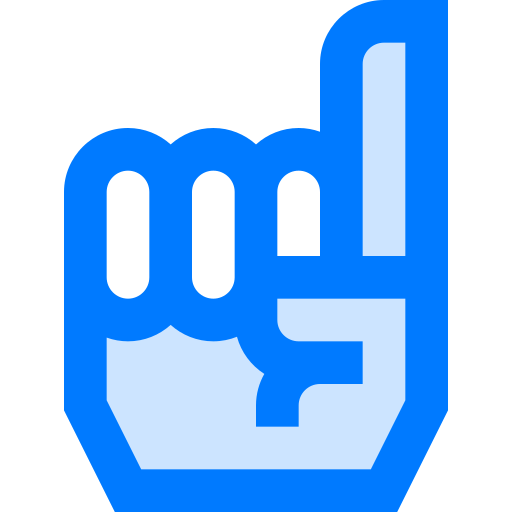 Foam hand Vitaliy Gorbachev Blue icon