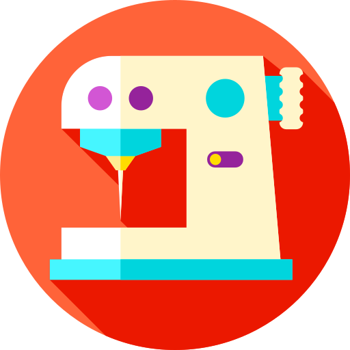 Sewing machine Flat Circular Flat icon