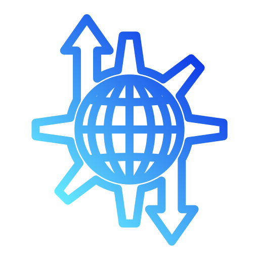 Global management Generic gradient outline kuvake
