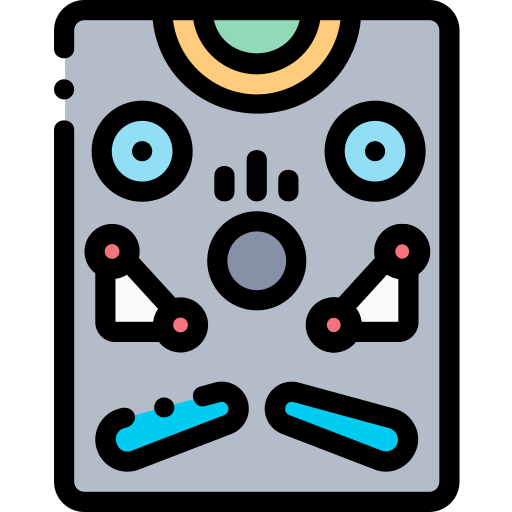 Pinball Detailed Rounded Lineal color icon