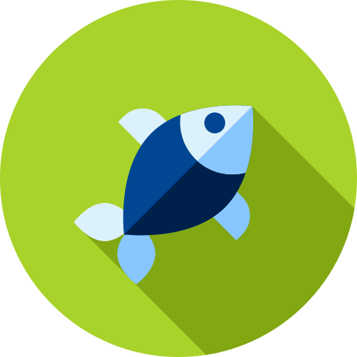 Fish Flat Circular Flat icon