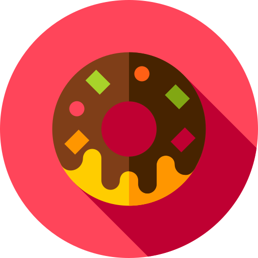 ドーナツ Flat Circular Flat icon