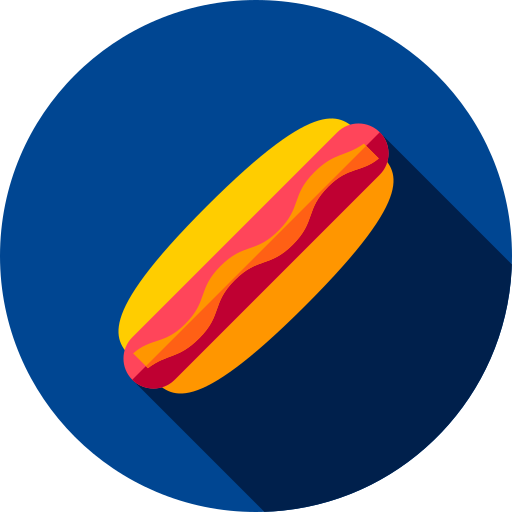 hot dog Flat Circular Flat icono