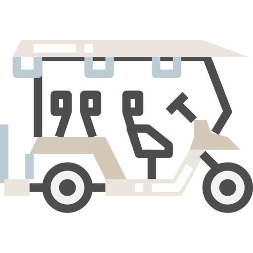 Golf cart Skyclick Flat icon
