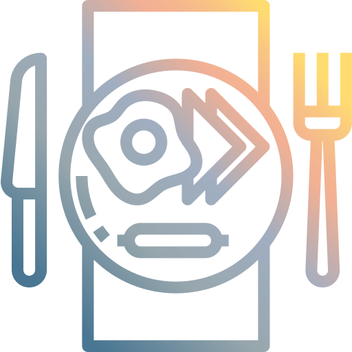 レストラン Skyclick Gradient icon