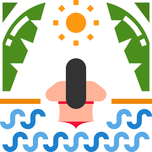 zwembad Skyclick Flat icoon