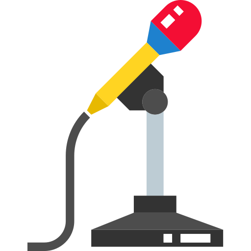 Microphone Skyclick Flat icon