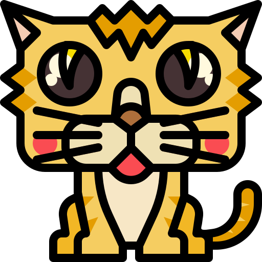 Cat Skyclick Lineal Color icon