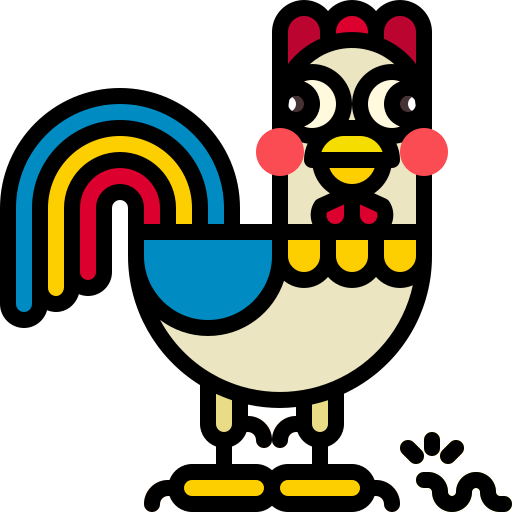 鶏 Skyclick Lineal Color icon