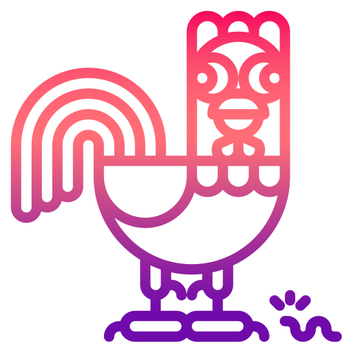 poulet Skyclick Gradient Icône