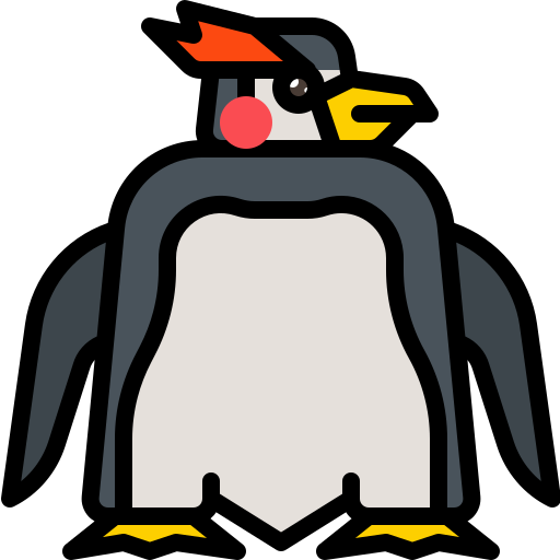 Пингвин Skyclick Lineal Color иконка