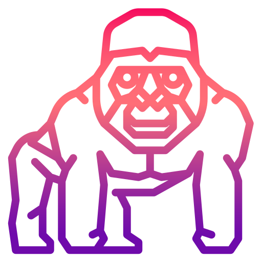 Gorilla Skyclick Gradient icon