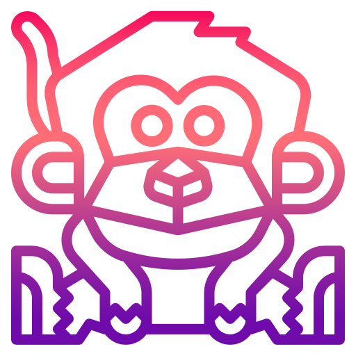 małpa Skyclick Gradient ikona