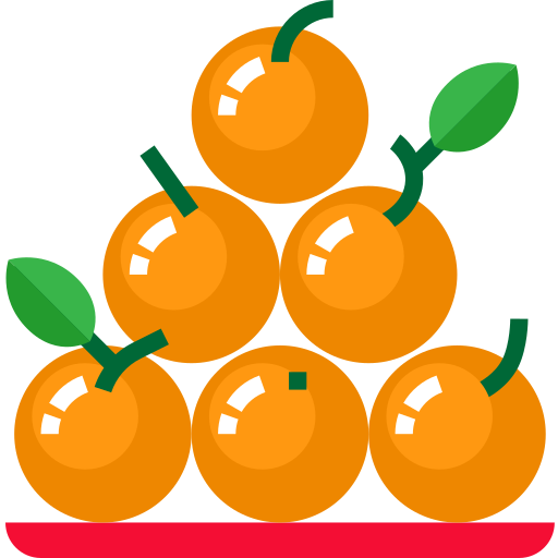 Naranja Skyclick Flat icono