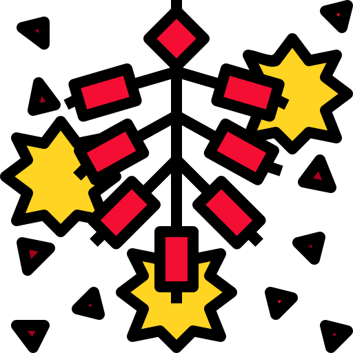 Firecrackers Skyclick Lineal Color icon