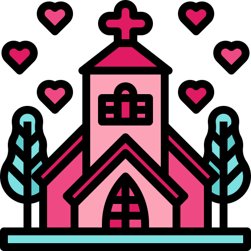 Iglesia Skyclick Lineal Color icono