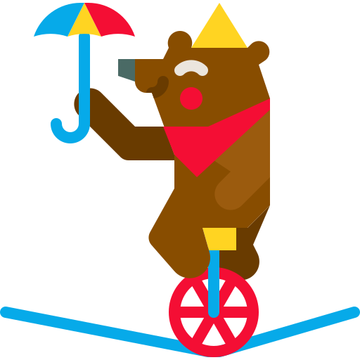 Bear Skyclick Flat icon