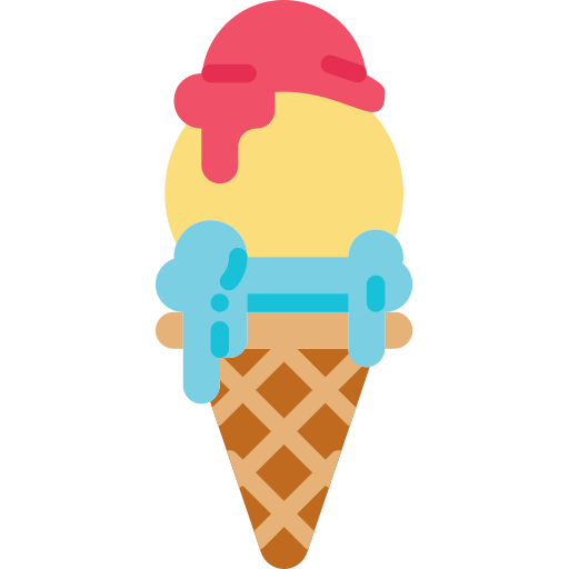 Ice cream Skyclick Flat icon