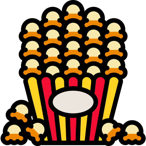popcorn Skyclick Lineal Color icoon