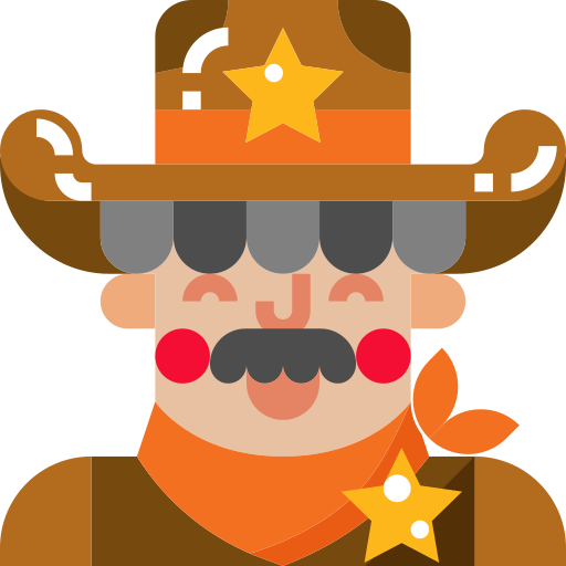 cowboy Skyclick Flat icoon