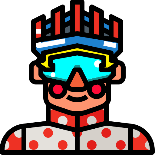 ciclista Skyclick Lineal Color icona