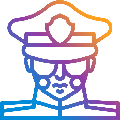 Police Skyclick Gradient icon