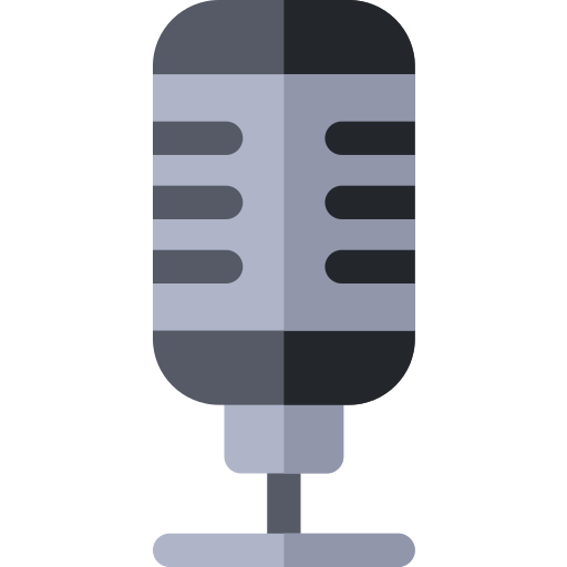 Микрофон Basic Rounded Flat иконка