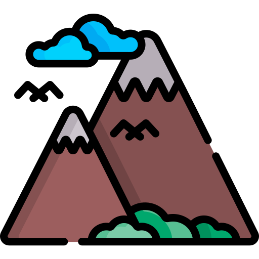 Mountains Special Lineal color icon