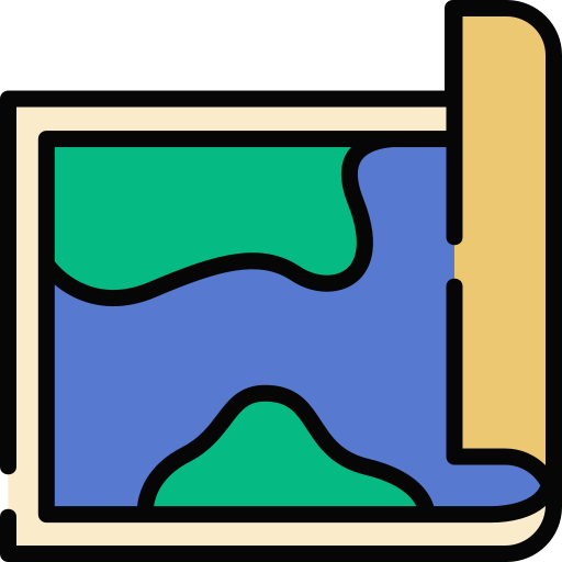 Mapa Special Lineal color icono