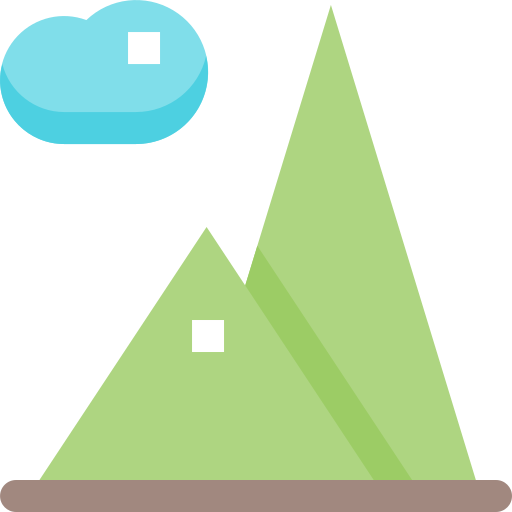 Mountain Pixelmeetup Flat icon