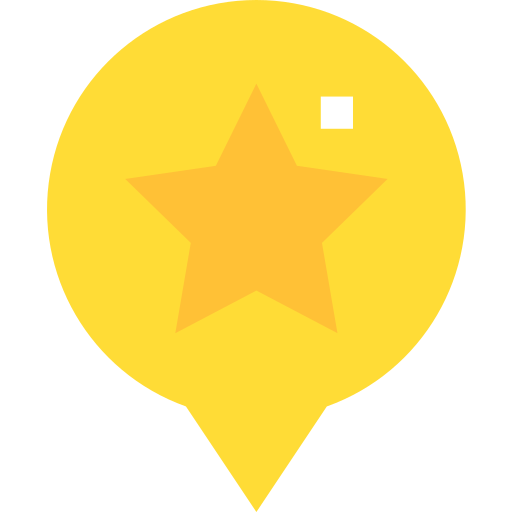 gwiazda Pixelmeetup Flat ikona