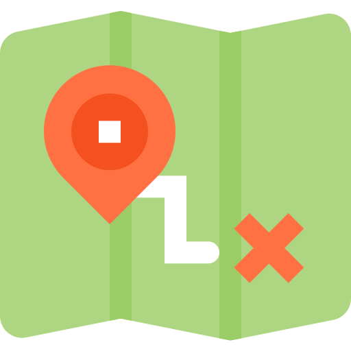 地図 Pixelmeetup Flat icon