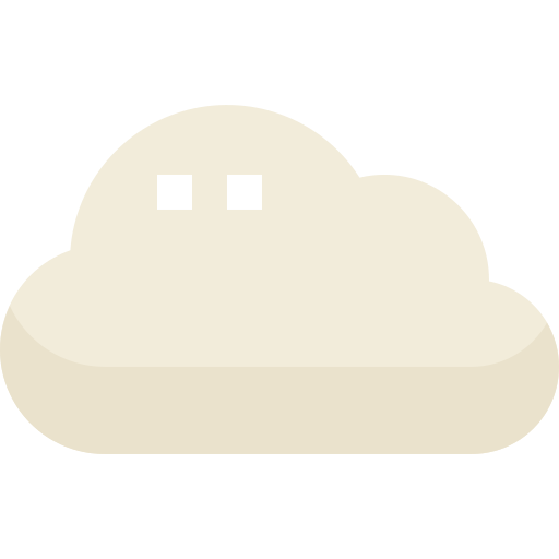 Nube Pixelmeetup Flat icono