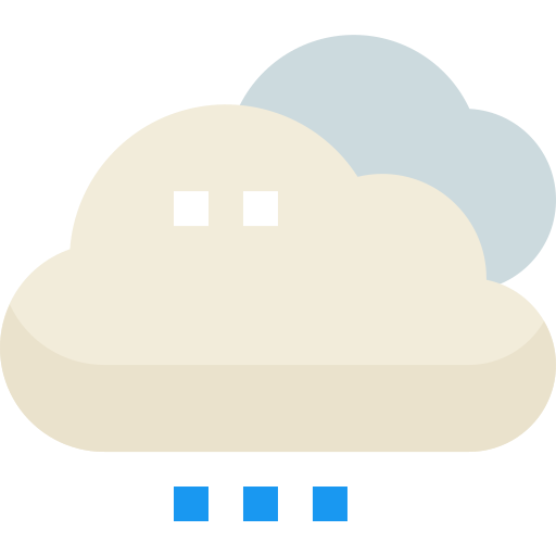 Nubes Pixelmeetup Flat icono