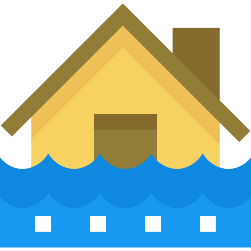 overstromingen Pixelmeetup Flat icoon