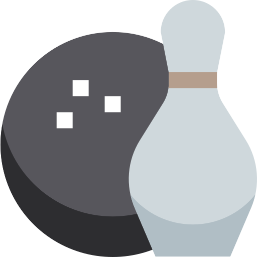 bowling Pixelmeetup Flat icoon