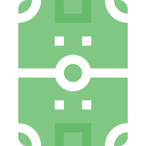 boisko do piłki nożnej Pixelmeetup Flat ikona
