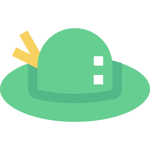 sombrero de pamela Pixelmeetup Flat icono