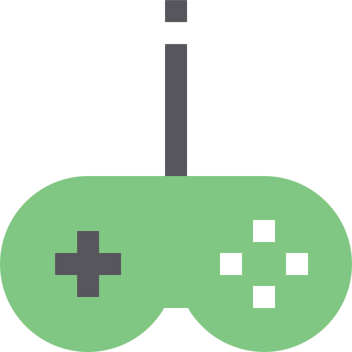 control de juego Pixelmeetup Flat icono
