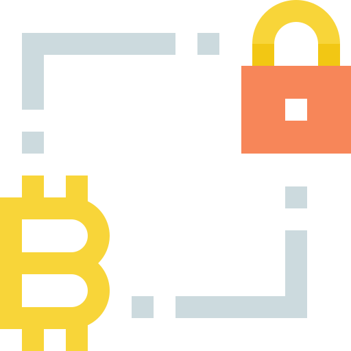 bitcoin Pixelmeetup Flat icon