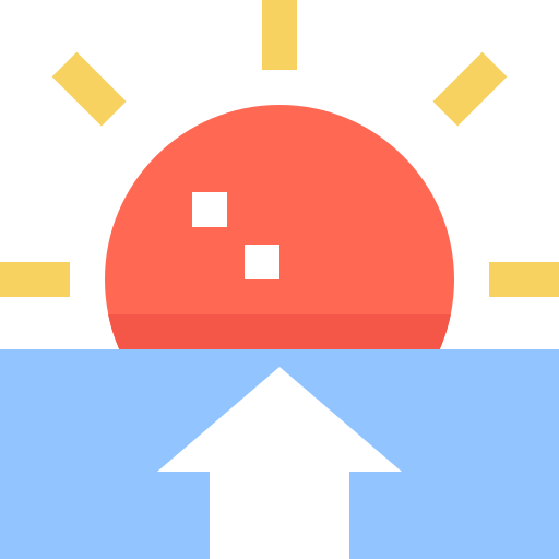 słońce Pixelmeetup Flat ikona