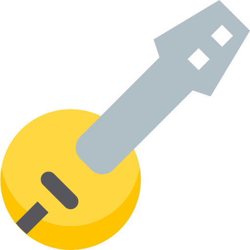 banjo Pixelmeetup Flat icon
