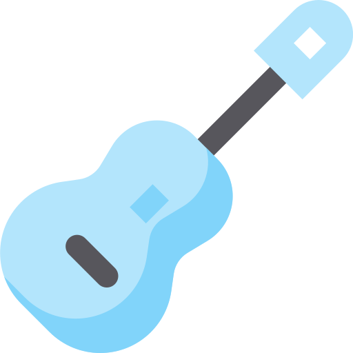 Guitar Pixelmeetup Flat icon