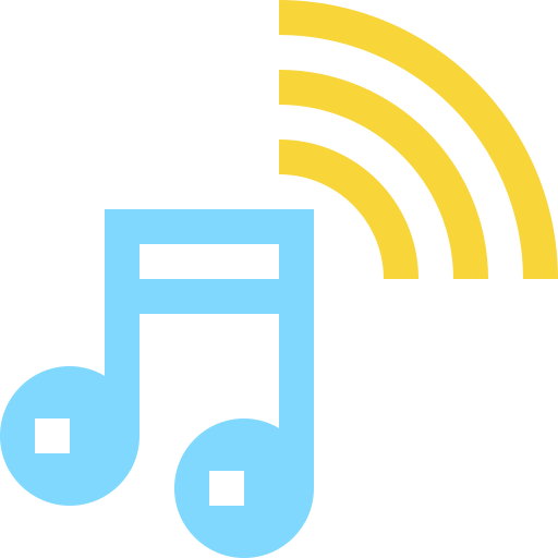 Audio Pixelmeetup Flat icono
