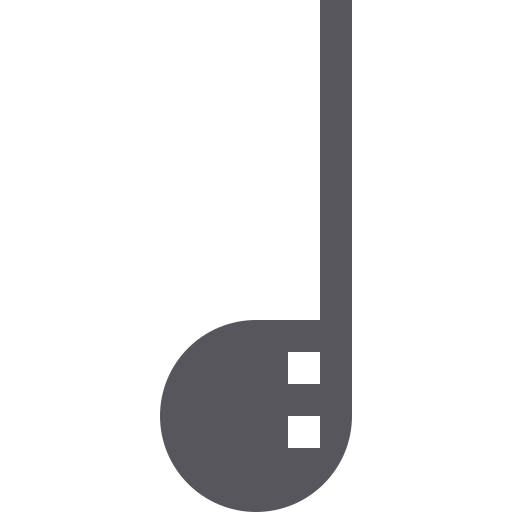 nota musicale Pixelmeetup Flat icona